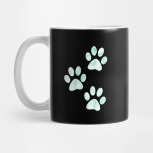 Bright Green Marble Paws Mug